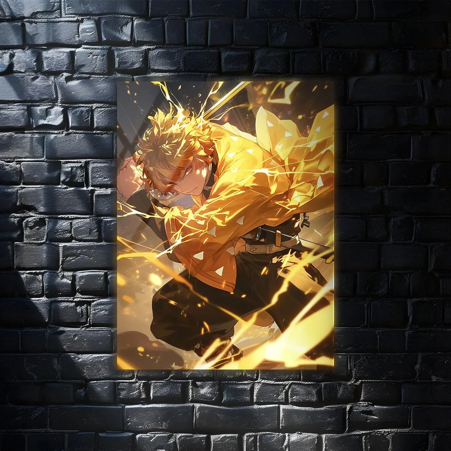 Agatsuma Zenitsu Demon Slayer Anime Wall Art Poster, Modern Wall Art, Anime Gifts, Wall Decor