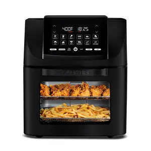 Gourmia Digital Air Fryer Oven Rotisserie & Dehydrator 14 Quart All-in-One with Touch Screen Control and Multiple Cooking Functions
