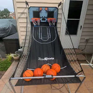 ZenSports 2 Player LED Electronic Basketball Double Shot Hoops Arcade Indoor Sports Game with Durable Steel Construction and Complete Game Package