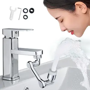 1080° Faucet Extender for Bathroom Sink Rotating Aerator Stainless Steel Swivel Attachment Dual-Mode 1080 Degree Rotatable Faucet Aerator