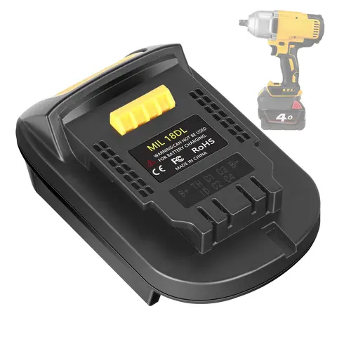 MIL18DL Battery Converter Adapter for Milwaukee to Dewalt Battery Adapter, Convert for Milwaukee 18V M18 Battery to Dewalt 20V Battery, Compatible for Dewalt Cordless Tools(Only Adapter),FathersDayGift