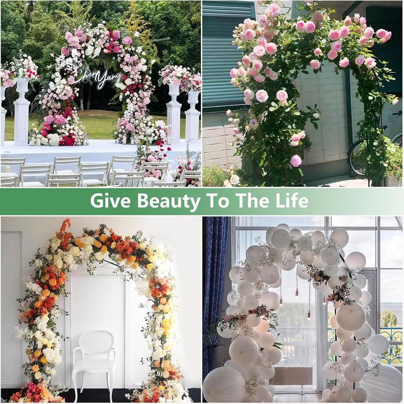 7.9 Ft Height x 4.6 Ft Width Metal Pergola Arbor - Freestanding Garden Arch for Climbing Plants, Wedding, Bridal Party Decorations - Easy Assembly, 2 Adjustable Sizes, Wide Arbor for Versatile Use outdoor garden yard christmas