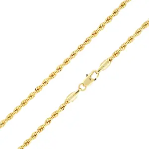 4MM Gold Rope Chain 14KT GOLD PLATED