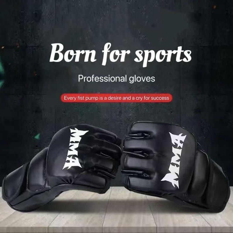 Breathable Boxing Gloves, 1 Pair MMA Muay Thai Kick Boxing Hand Wraps, Sanda Gloves, Professional Thicken Boxing Training Hand Wraps Gloves for Fighting Boxing Gloves Men Boxing Gloves Women, Boxing Equipment