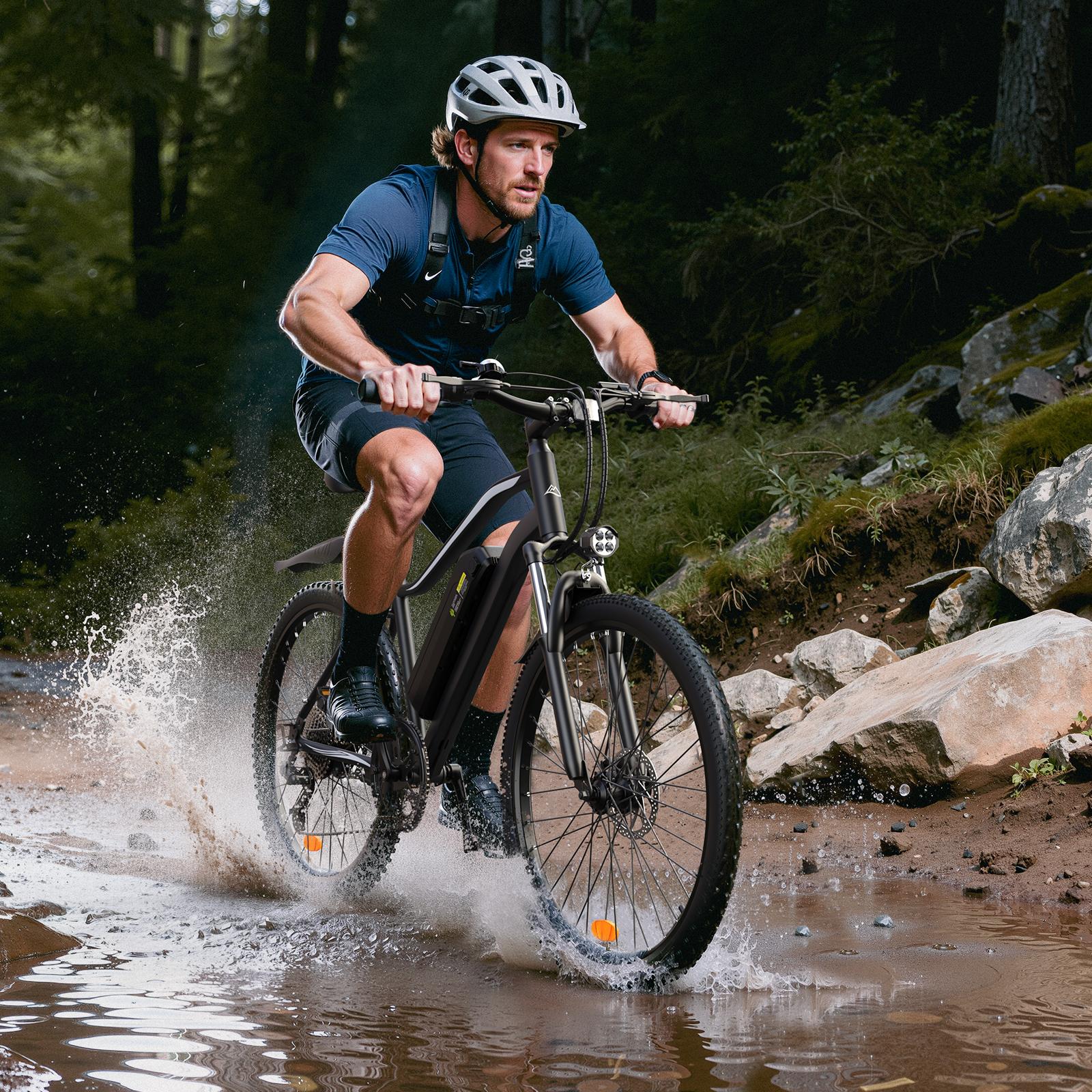 Adult Electric Bicycle 750W | 60 Miles Long Range, Removable Battery, 5 Speed, Shock Absorber