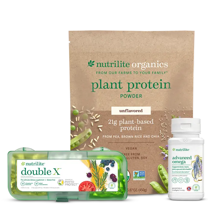 Amway Nutrilite Everyday Nutrition Solution Unflavored | Daily Nutrition Bundle Essential Nutrients Cellular Nutrition Dietary Supplement Daily Wellness Nutritional Wellness Unflavored Nutrition Formula