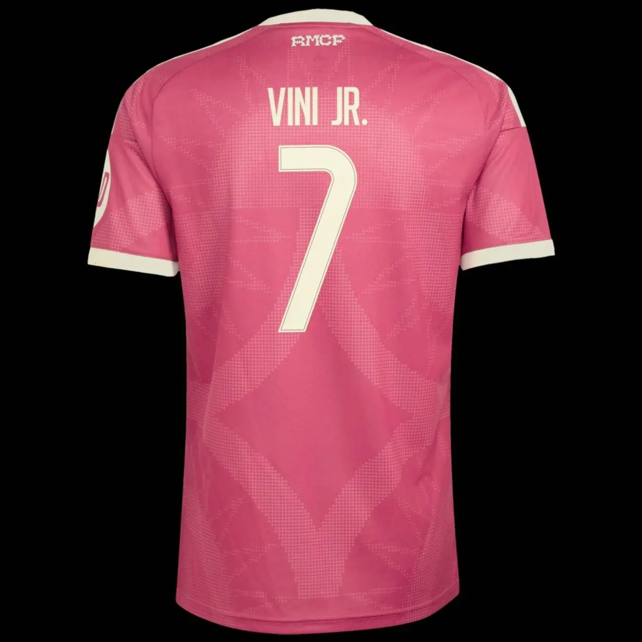 Unisex Soccer Mens Athletic Short Sleeve Football Shirt Sports Fan Training Top Breathable Lightweight Casual Streetwear Vini Jr. 2026/27 Third Replica Jersey - Pink