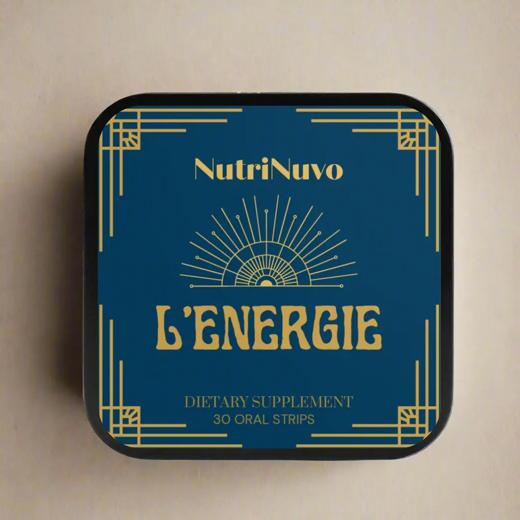 NutriNuvo L'Énergie Oral Energy Strips - 30 Natural Caffeine & Vitamin B12 Strips for Instant Clean Energy Boost - Portable & Jitter-Free - Healthcare & Vitamin