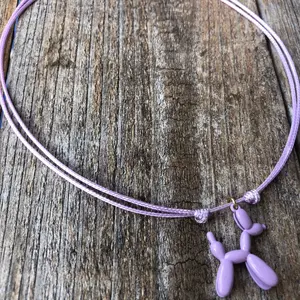 Dog Choker, Balloon Dog Purple Adjustable Choker