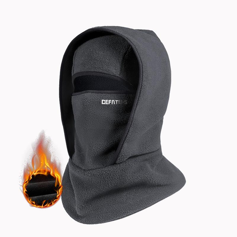 Outdoor winter warm hat neckband integrated cycling mask sports ski head cover neck windproof cold