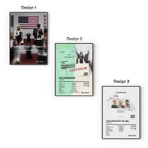 [Sale Up To 40%] [Unframe] PARTYOF2 Album Posters, Indie Pop Duo Wall Art, Alternative Music Bedroom Aesthetic Decor, Modern Album Cover Artwork, Gift for Fans