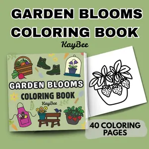 Garden Blooms Coloring Book