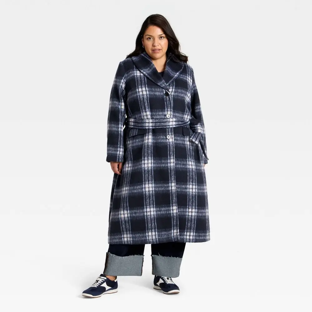 Women's Belted Coat - Ava & Viv