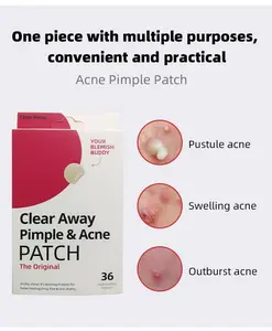 Clear Away Pimple & Acne Patch - Hydrocolloid Acne Pimple Patch for Covering Zits and Blemishes - 36 Original Patches Pack Skincare Gentle Skin Repair