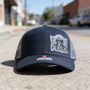 Feral Funny Raccoon Trucker Hat – Wild Humor Dad Cap