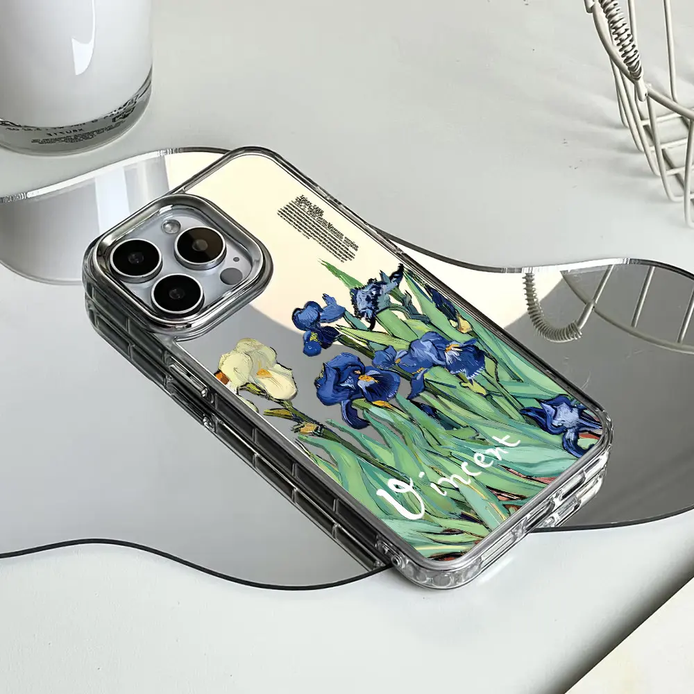 coveranti-yellowing tech Smooth mirror phone casing for iPhone16 15 14PRO 13 12 11promax  13PLUS  shell  LABUBU shockproof cosmetic mirror protective coversummer cover Protection Protector Cellphone Smartphone anti-yellowing tech trendy Jmk2T566