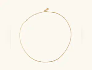 Vacation Vibes Mini Herringbone Waterproof Necklace- 3mm