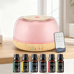 Feature-Packed Aromatherapy Diffuser | 500ml, Remote Control, 4 Timers, 7 LED Colors | Compact, Quiet & Stylish for Any Space