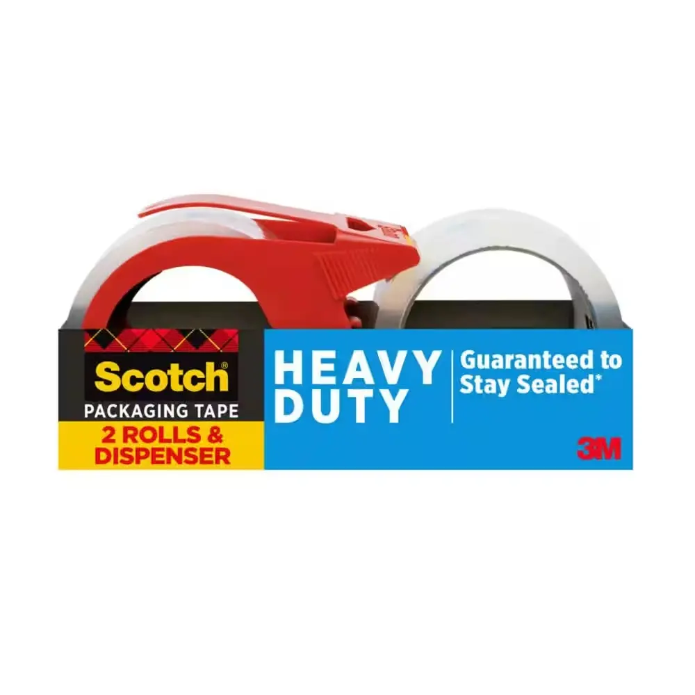 1.88 in. x 54.6 yds. Heavy Duty Shipping Packaging Tape with Dispenser (2-Pack)Packing Tape