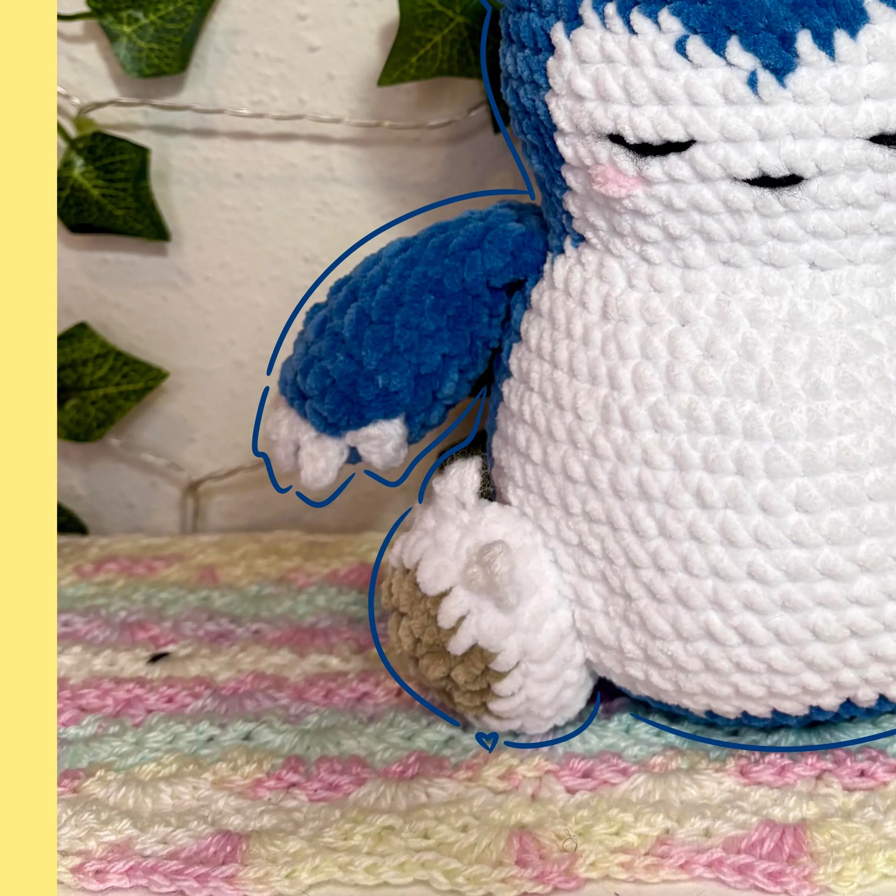 Handmade crochet sleepy snorreeee