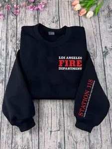 Embroidered 9-1-1 TV Show Sweatshirt, 9-1-1 Group Shirt, Evan Buckley Shirt, Bobby Nash Shirt, 9-1-1 TV Show Series Shirt, Station 118 Sweatshirt, Hoodie