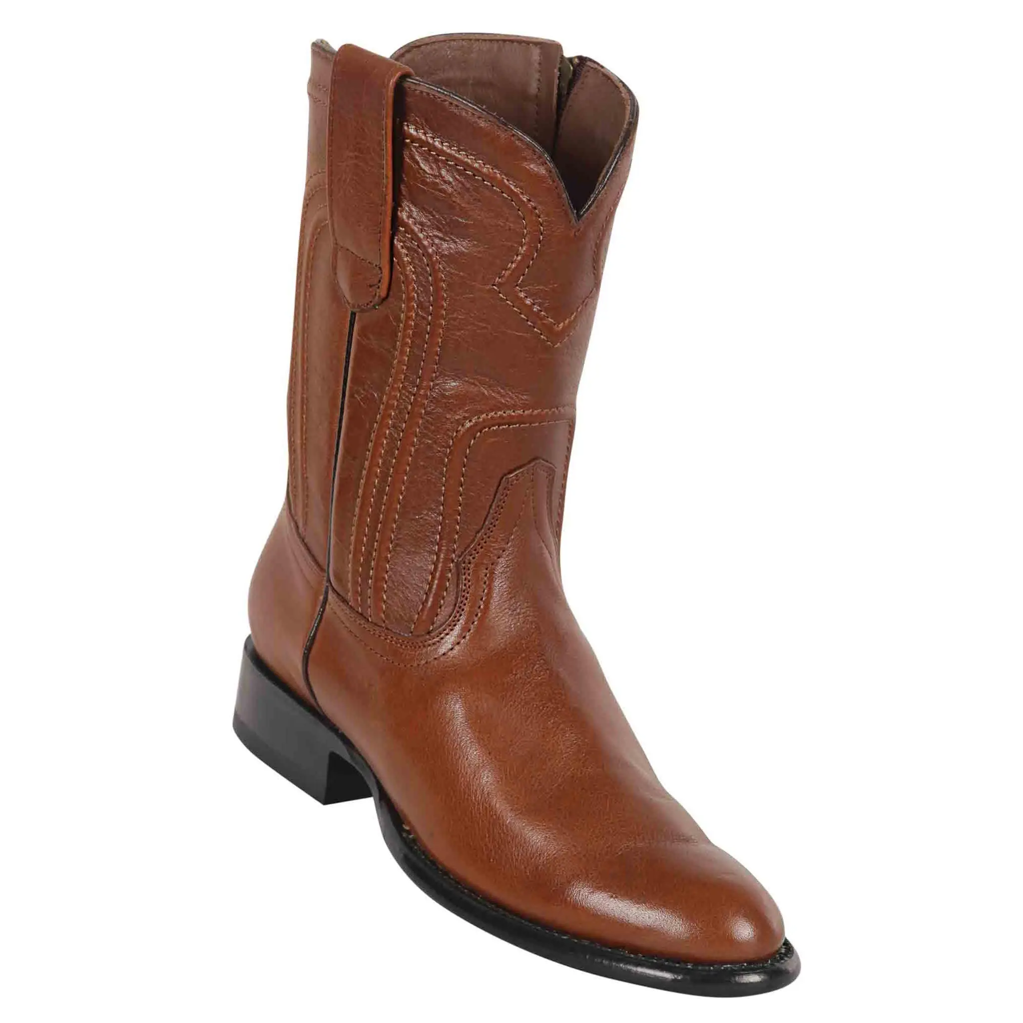69Z2107 MEN LOS ALTOS BOOTS BELMONT ROPER BROWN LEATHER BOOT