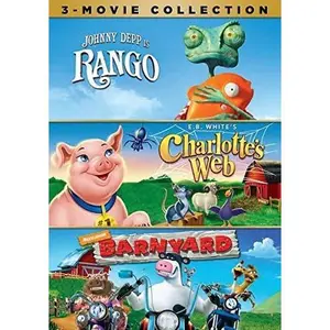 Charlotte’s Web / Barnyard / Rango  [DVD Video Disc] Gift Set, Widescreen, 3 Pack, Ac-3/Dolby Digital, Dolby