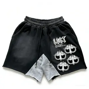 Fashion Rhinestone Diamond Shorts Men's Casual Streetwear Baggy Shorts Sparkling Design Summer Outfit Trendy Shorts