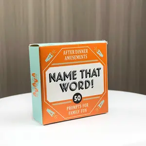 Family Interactive Game with 50 Fun Clues, Themed Card Game, Blue Design Card Material, Perfect for Family Gatherings, Casual Card Games, Party Card Game