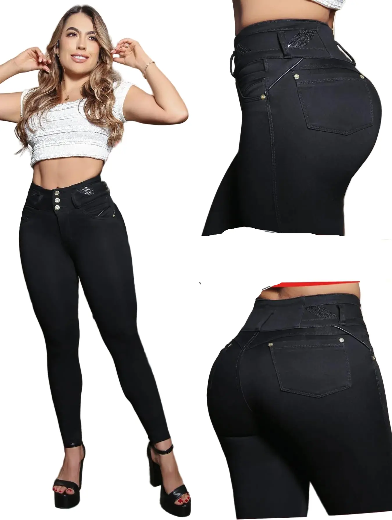 Colombian Jeans Bon Bon up 8804 butt lifter high waist tummy control push up effect skinny Fit Womenswear