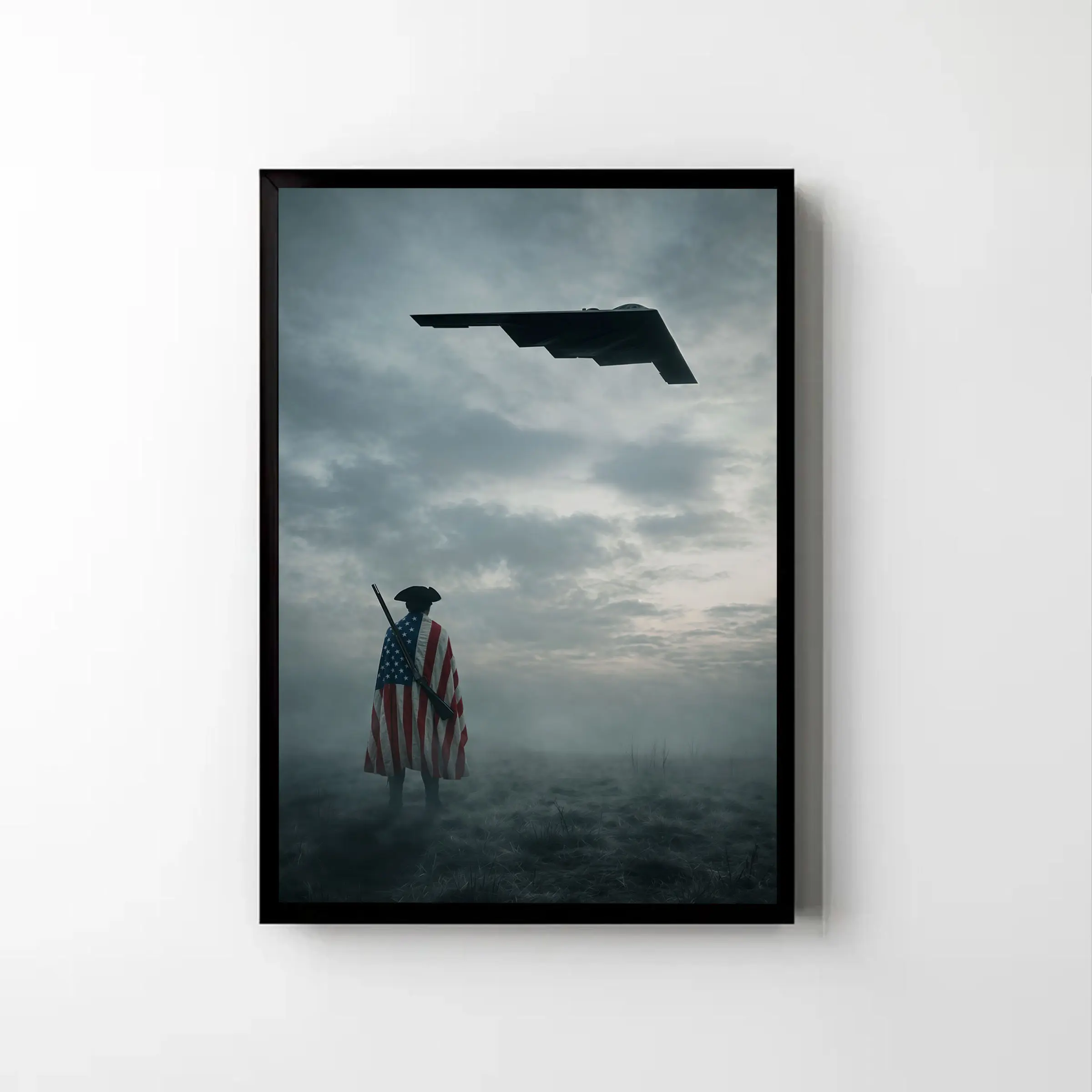 America’s 250th anniversary Wall Poster (No Frame), Freedom B2 Wall Art, American Airpower Home Decor