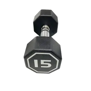 15LB per piece apollo Dumbbell for both commercial and home usage High-end Coated Octagon Dumbbells