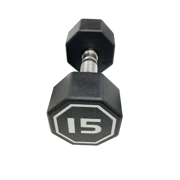 15LB per piece apollo Dumbbell for both commercial and home usage High-end Coated Octagon Dumbbells