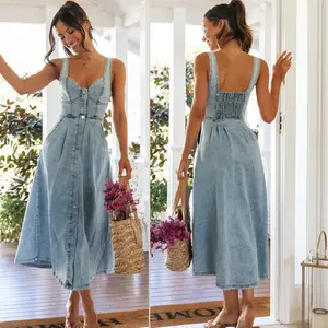 Denim Muse Midi Dress