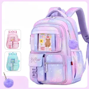 Pink Princess Cartoon Backpack, Cute Style School Backpack, School Bag, Casual Outdoor Bag