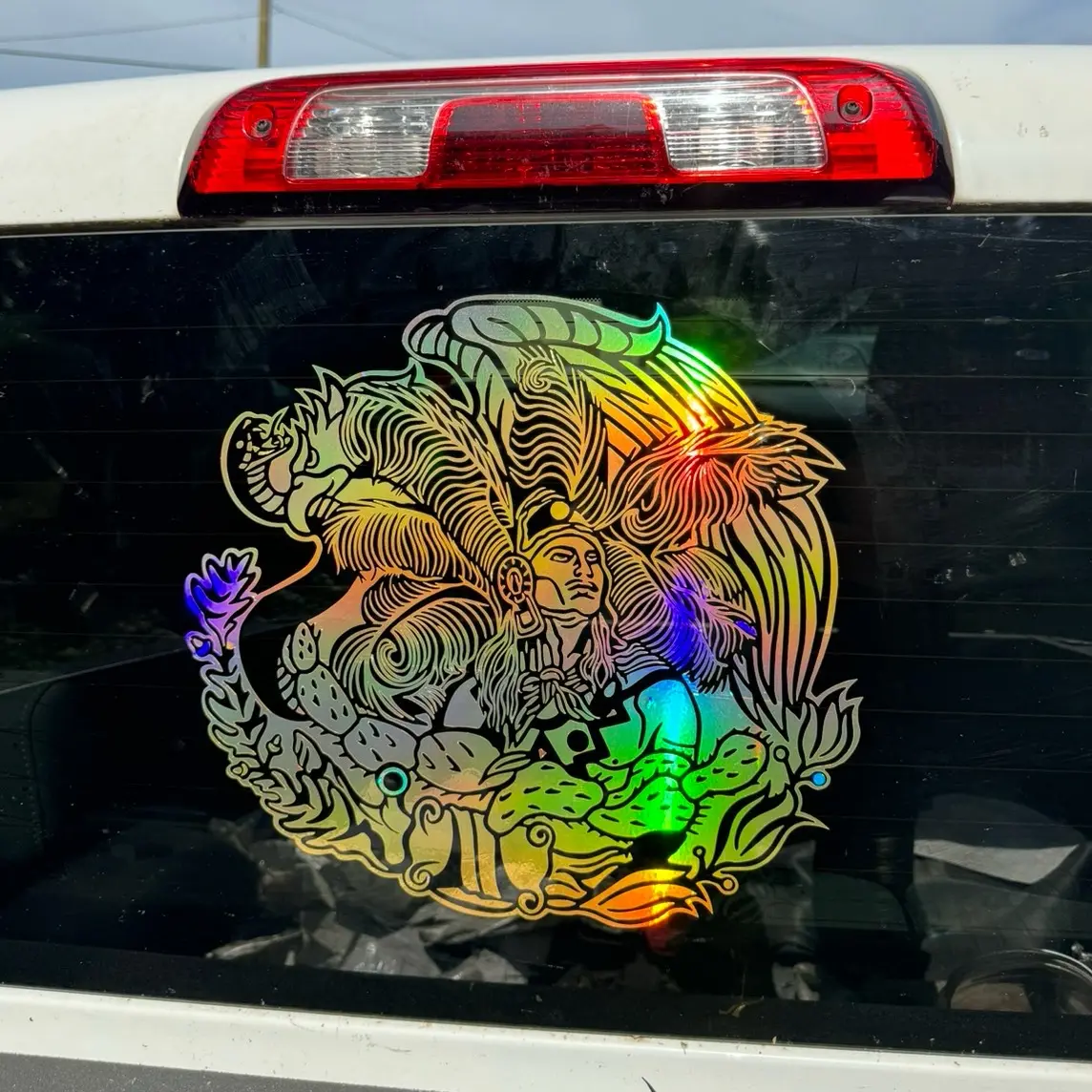 Mexican Azteca Escudo Decal Sticker for Cars - Trucks  - Vinyl-