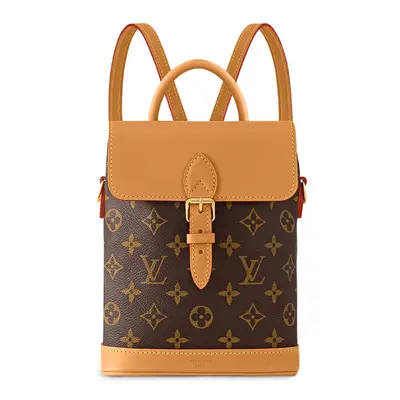 louis vuitton backpack light brown Trio Monogram Canvas 1285811 the discovery cargo backpack is a handsome everyday companion Louis Vuitton Monogram Palm Springs