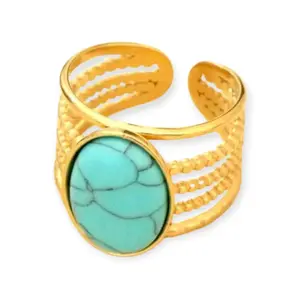 Sand and Sass Gold Tone Metal Adjustable Western Style Ring