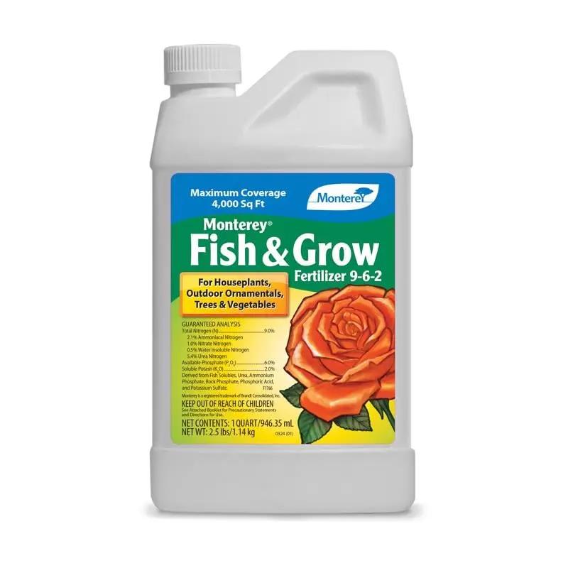 Monterey 7464241 Fish & Grow 9-6-2 Plant Fertilizer, 1 qt.