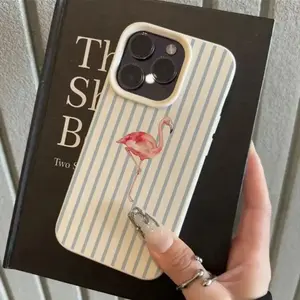 The Elegant And Fresh Flamingo Pattern Is Suitable for Iphone 16 Pro Max Cases, As Well As for iphone 15 Pro Max/14/16 Plus/15/13 Pro/12/11. It Features a Minimalist TPU Design That Is Drop-Resistant And Stylish, Offering High Aesthetic Appeal.