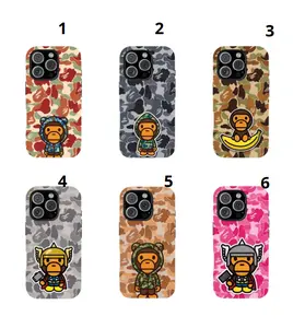 Baby Milo Bape Streetwear Camouflage Hard Case – Dual-Layer Defense, Anti-Shock Dispersion, Gloss Finish & UV Guard  Designed for iPhone 17161514131211 Pro MaxPlus