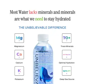 Unbelievable Water 16.9 fl oz, Case of 20 Premium Mineral Hydration