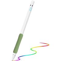 White pen with Green Grip