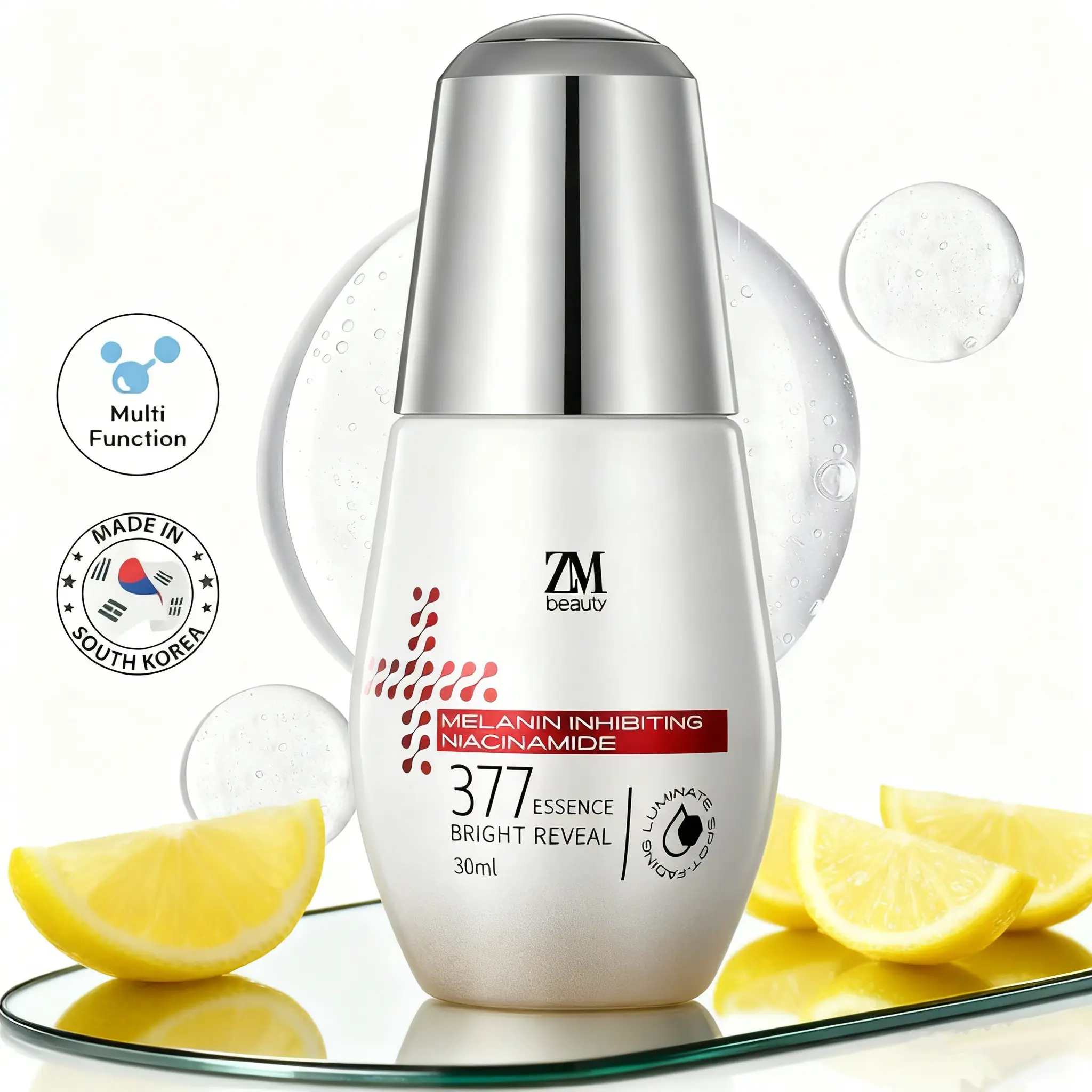 Even-Tone Serum with 10% Niacinamide, 5% Vitamin C & 1% 377 | Soothing Facial Moisturizer for Balanced-Looking Skin | PM Skincare | 30ml