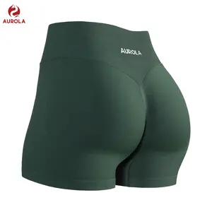 AUROLA Influence Collection Workout Shorts for Women,No Roll Up Squat Proof New Scrunch Seamless Compression Gym Short  2.5" Inseam SpringStatements