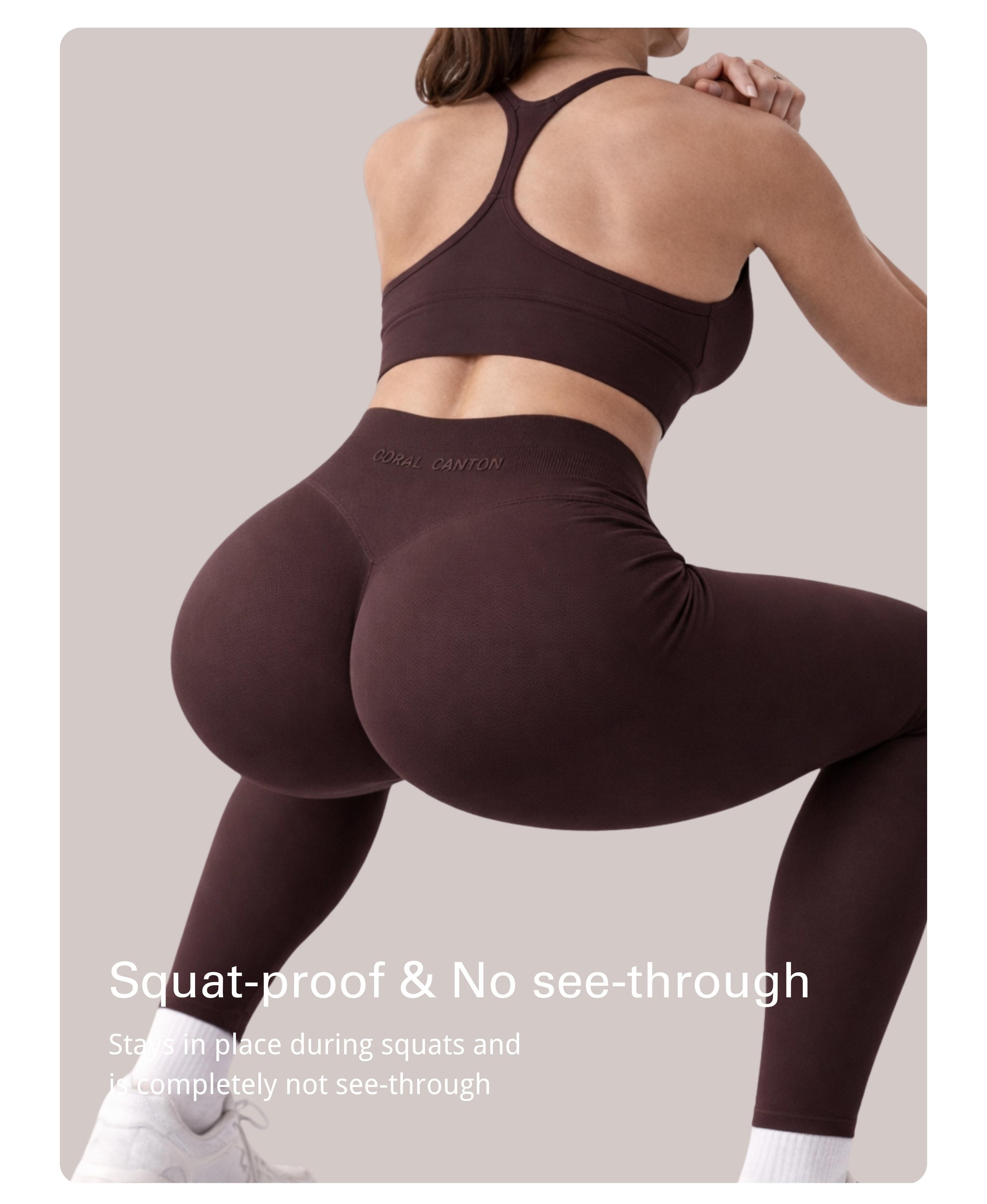 Coral Canton High Waisted Seamless Impact Leggings