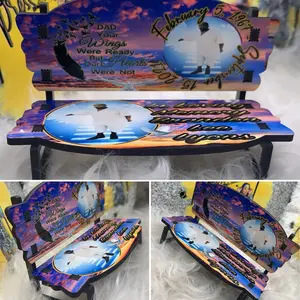 Personalized Memorial Keepsake Decorative Bench - Perfect for Remembrance