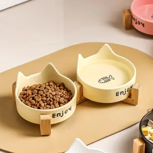 gravity feeder Ceramic  pet feeding bowl