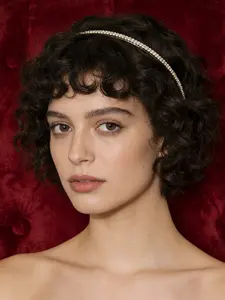 Elegant Rhinestone Hairband, Minimalist Luxurious Daily Accessory, Party Commute Headband, Casual Style, All Seasons Wear, Thin