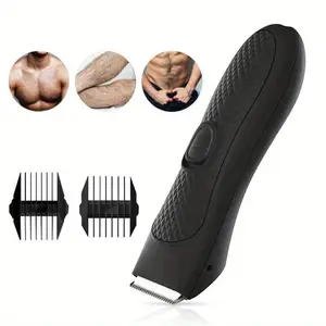 1 Pc Electric Body Hair Trimmer Shaver - Removable Stainless Steel Blade, Quiet Operation, 45-Minute Runtime, Versatile Bikini Trimmer for Chest/Back Area